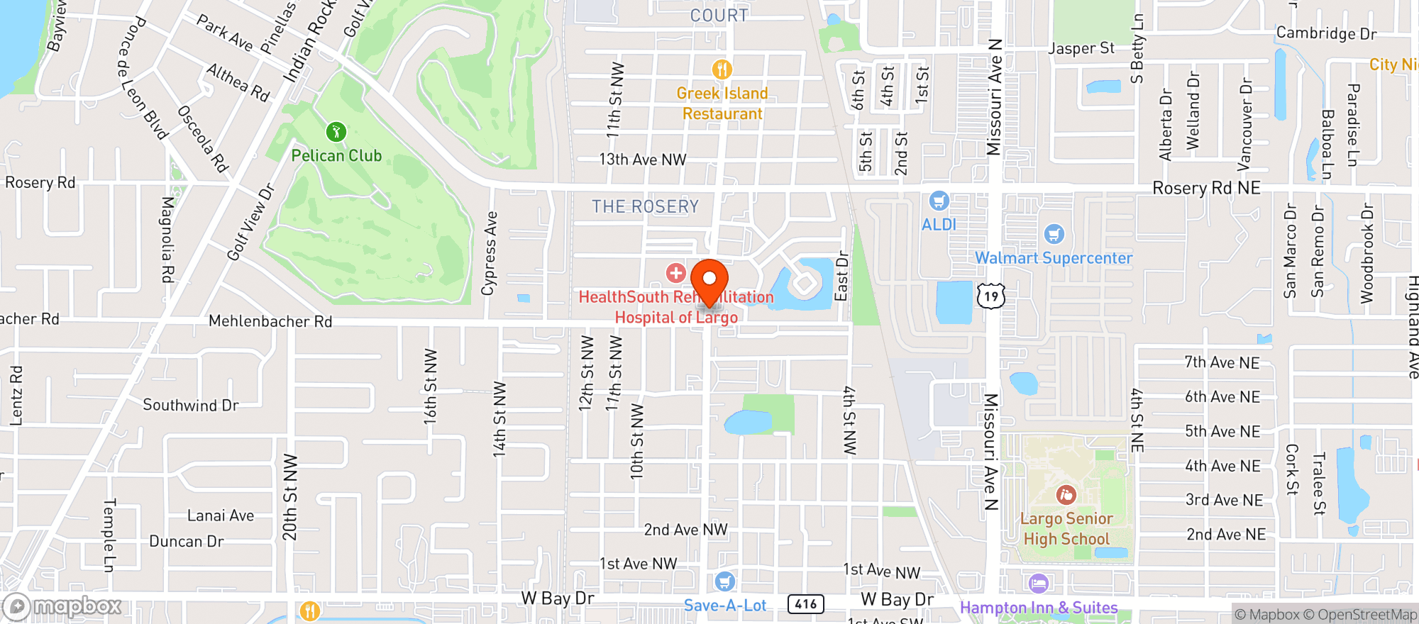 Map showing Santa Fe Mexican Grille