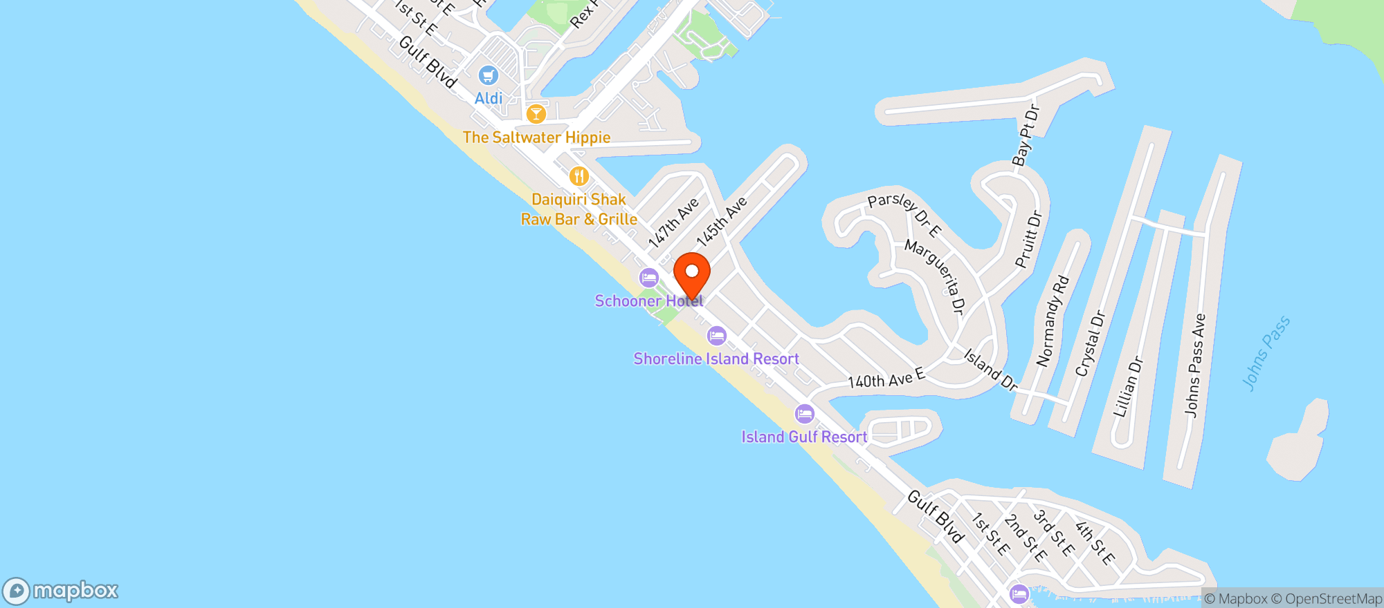 Map showing Speedway