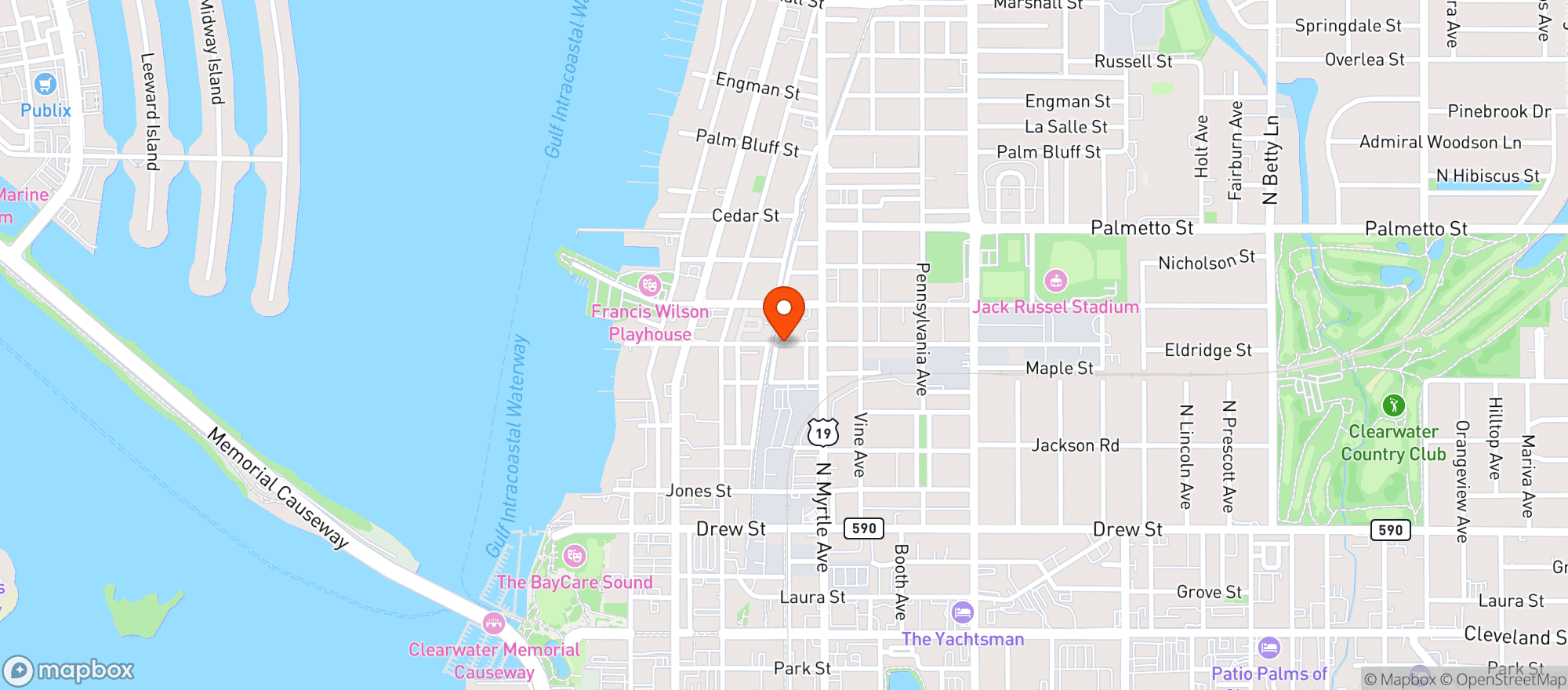 Map showing Sandshakers