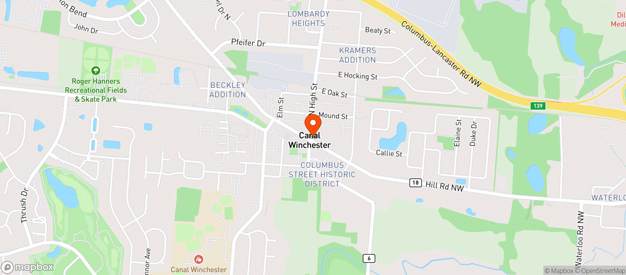 Map showing Garden Herb Shop
