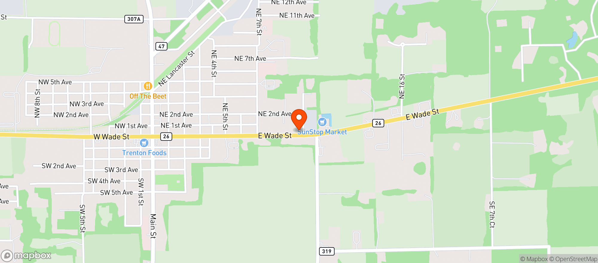 Map showing Trenton Wine And Spirits