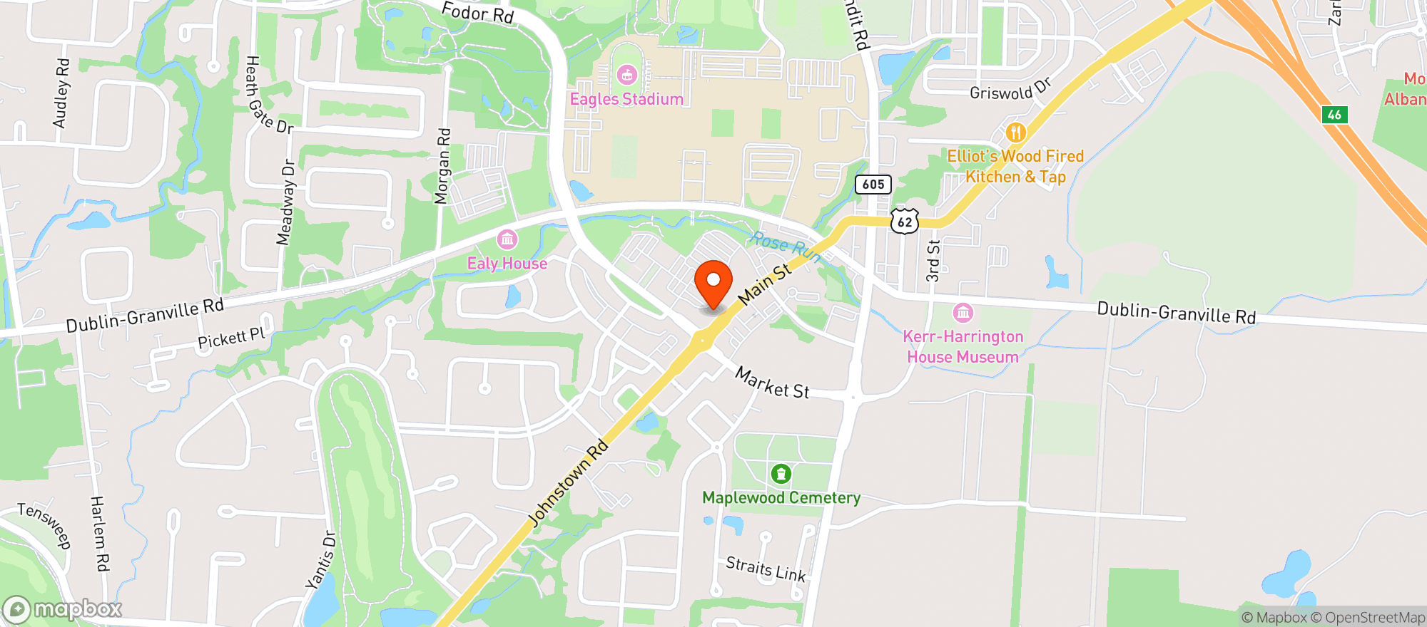 Map showing Bendi Wok N Bar