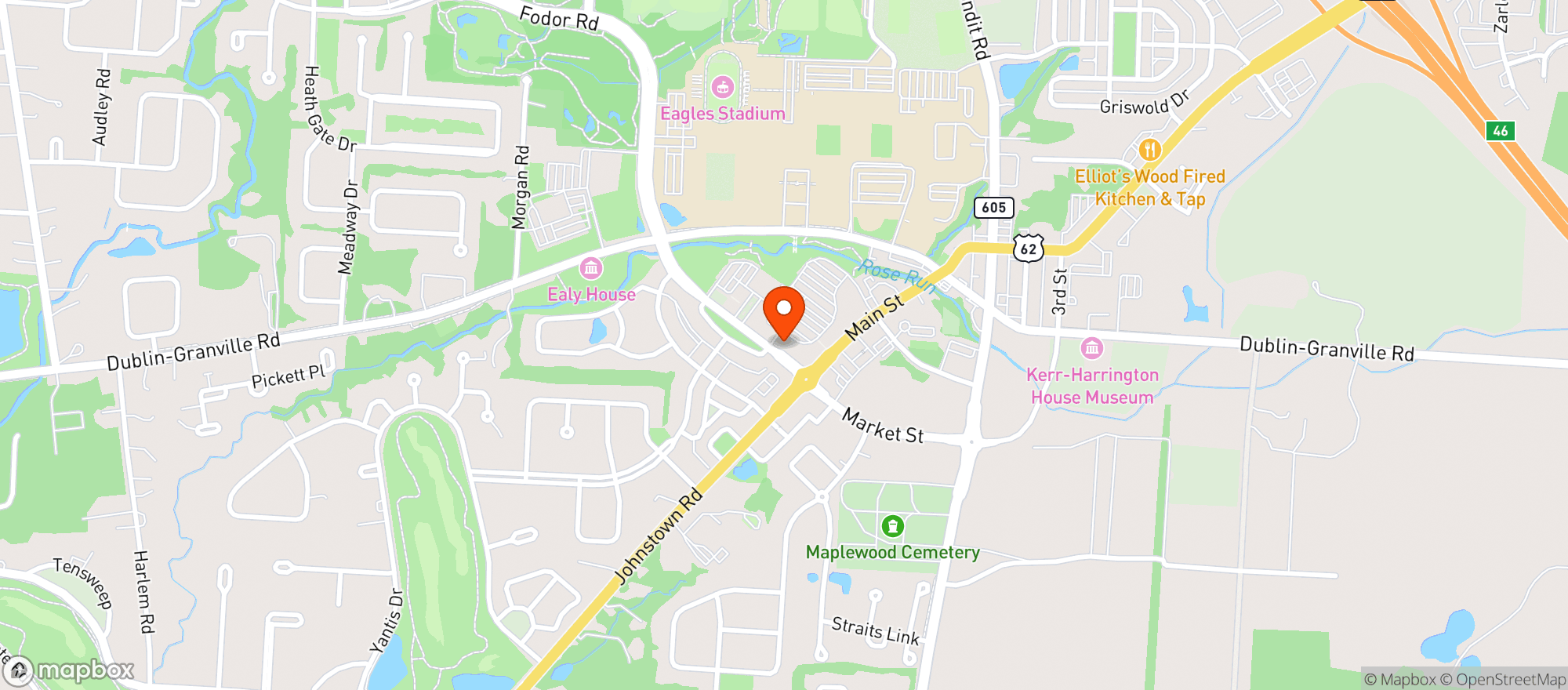 Map showing Mellow Mushroom #177