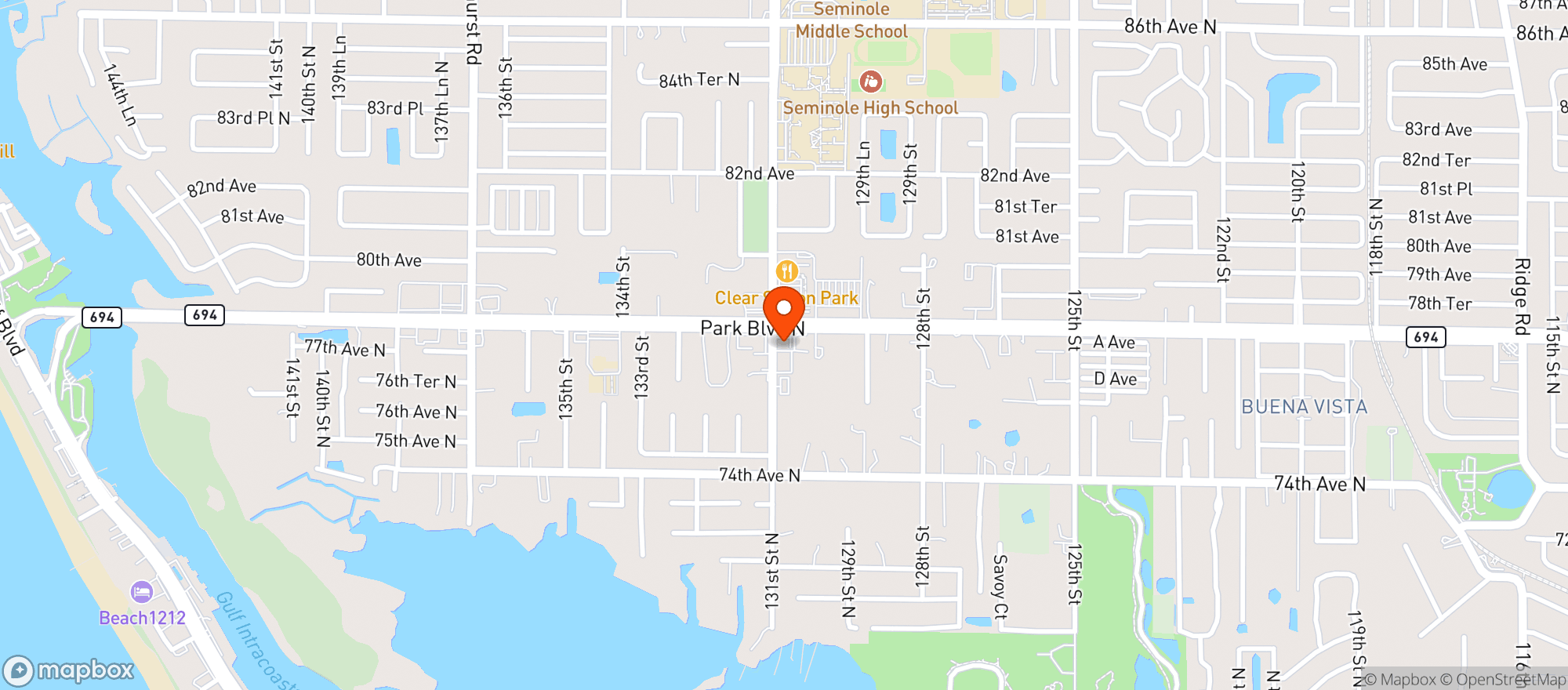 Map showing Lucky Neighborhood Store-1614