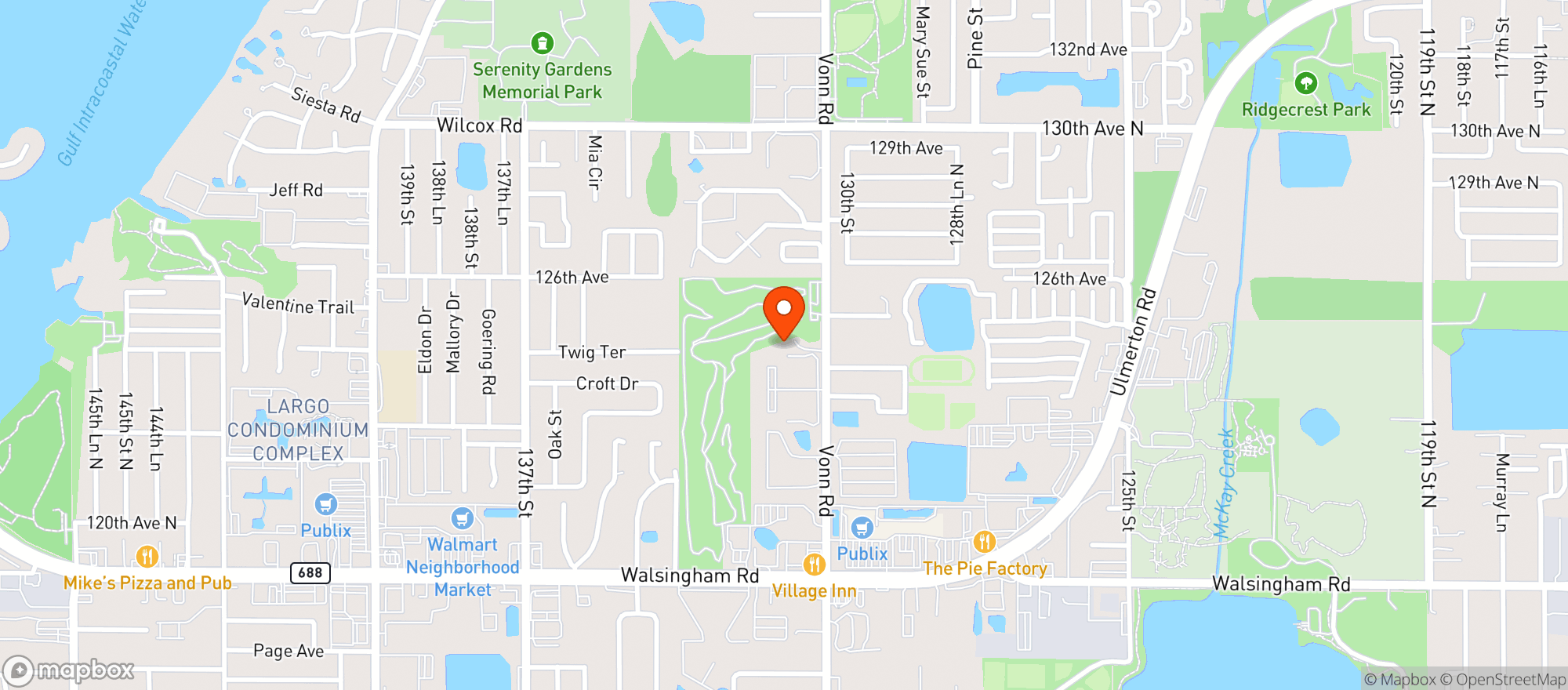 Map showing Cafe 19