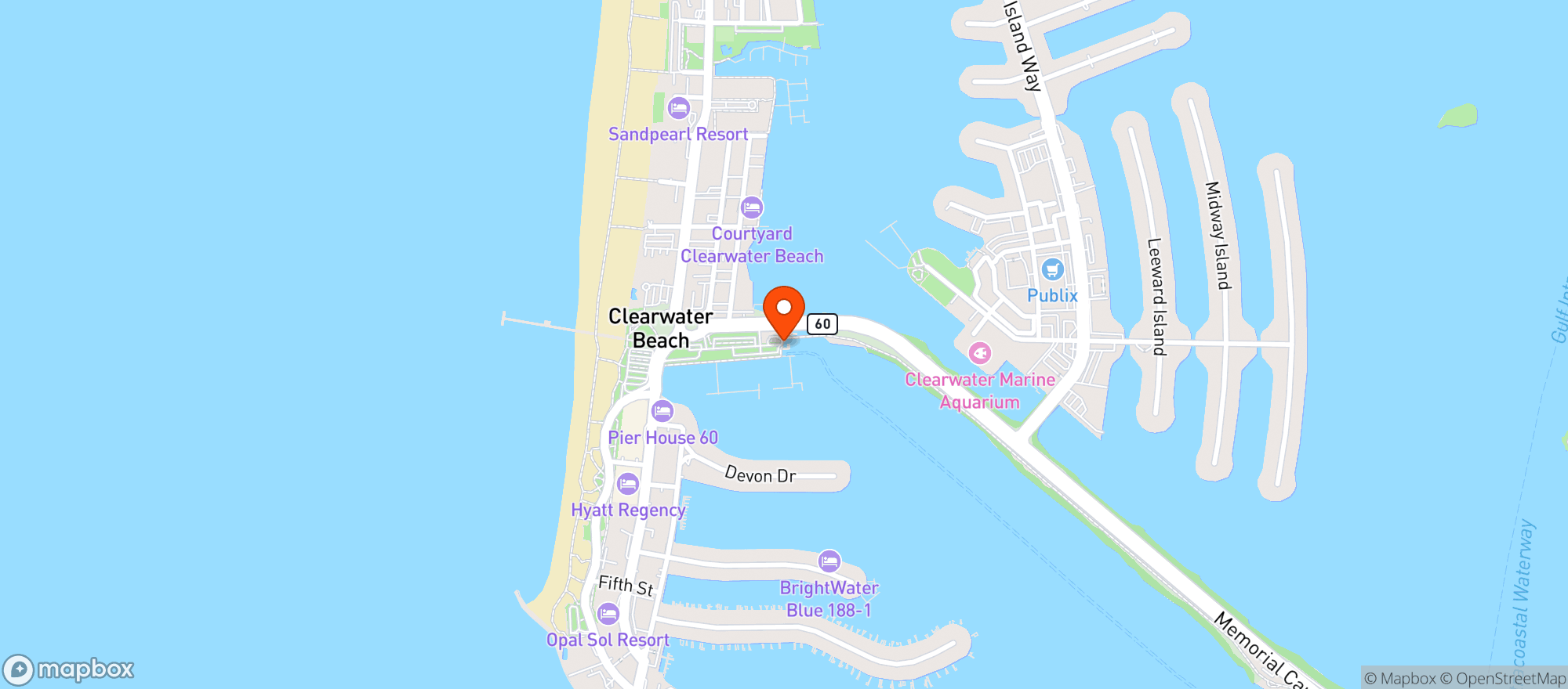 Map showing The Bait House Tackle And Tavern