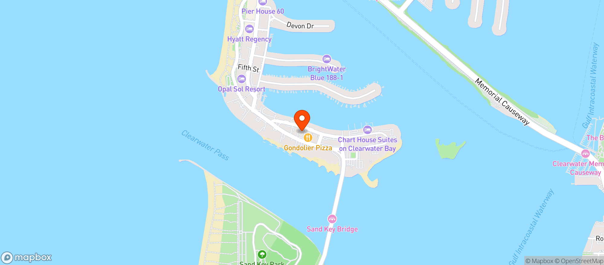 Map showing Island Liquor #602