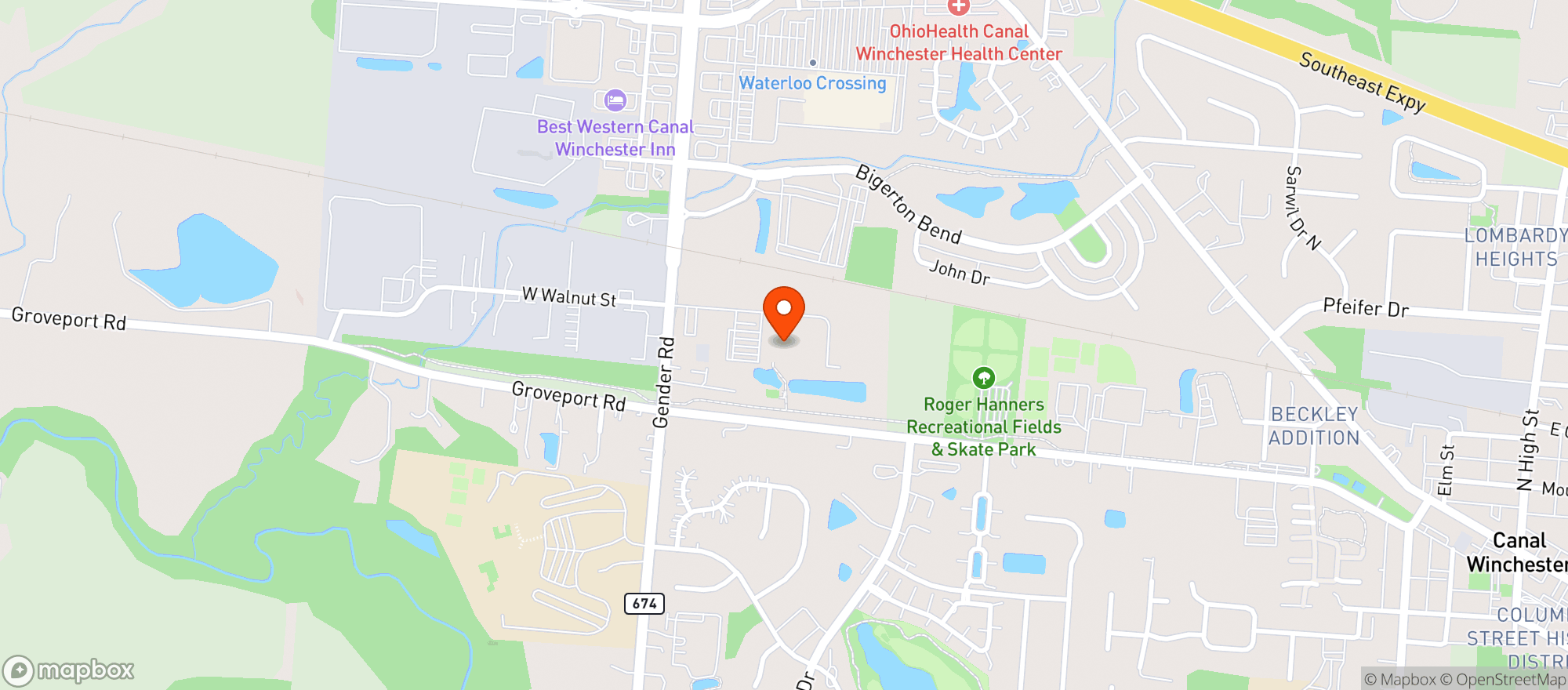 Map showing Brewdog - Dogtap Columbus