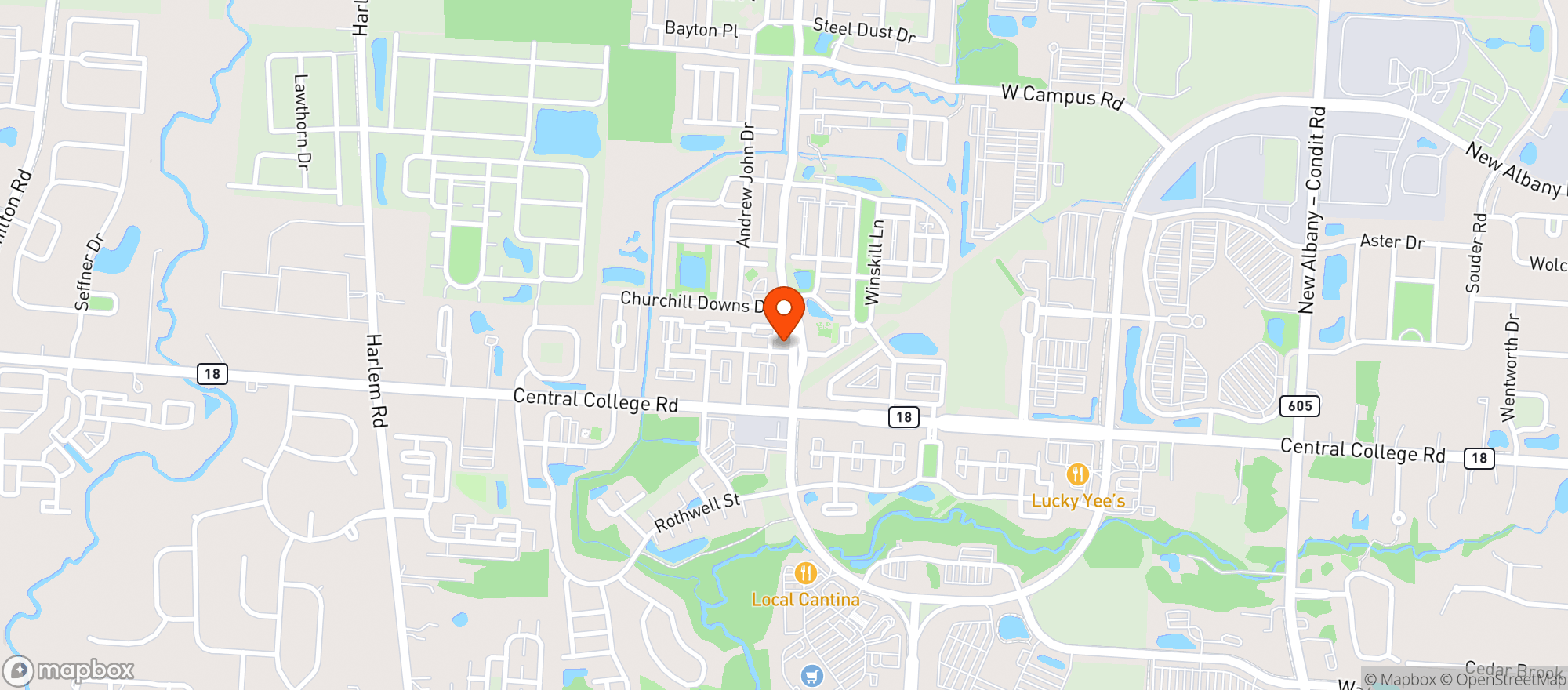 Map showing The Goat
