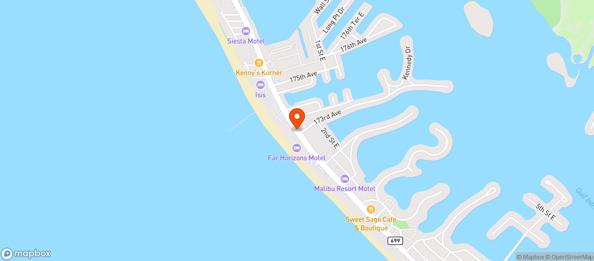 Map showing Backwaters