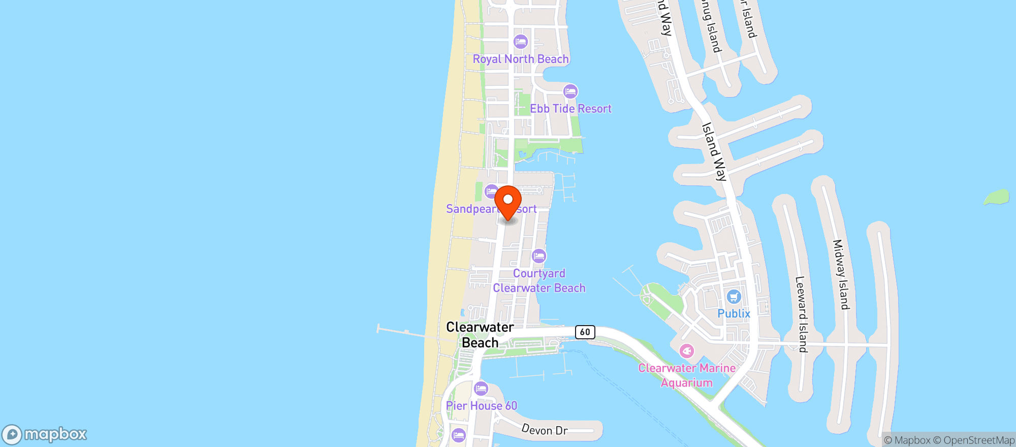 Map showing Fusion Cigar Lounge