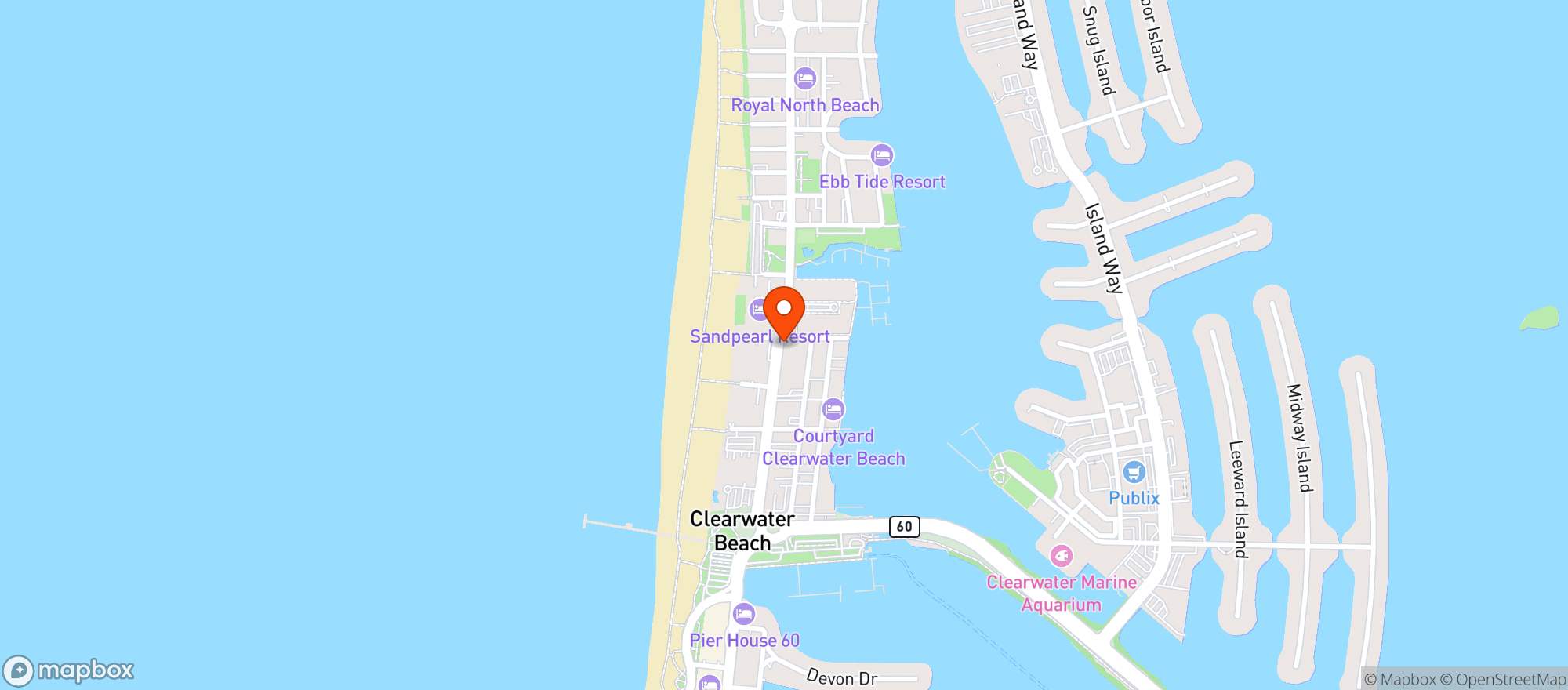 Map showing Hogans Hangout