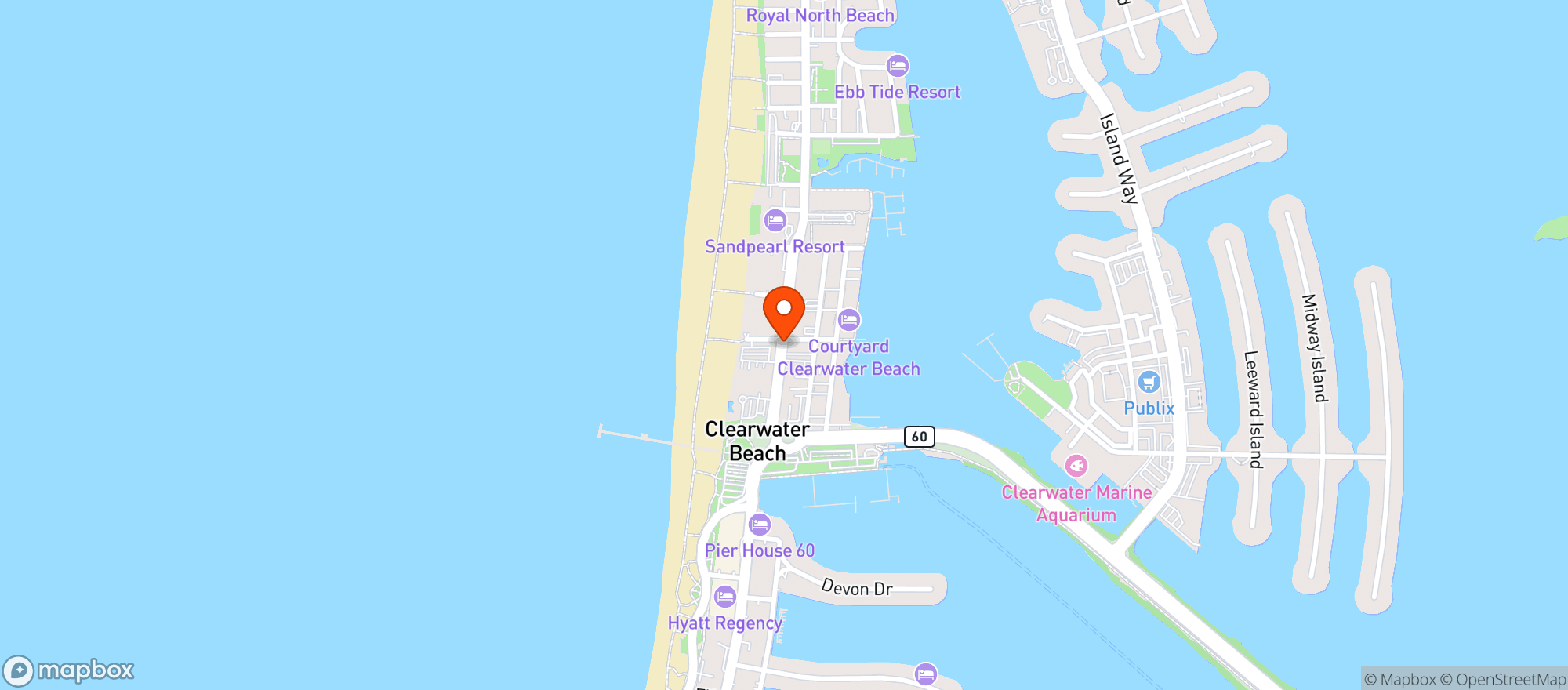 Map showing Forlinis Restaurant