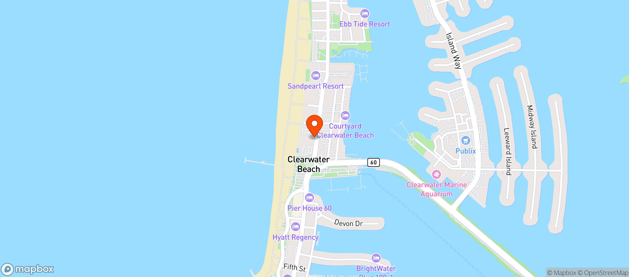 Map showing The Spotted Donkey Cantina
