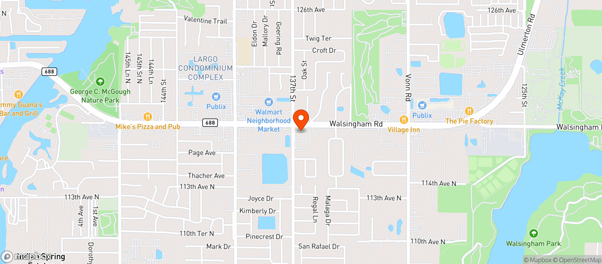 Map showing Forchetta Italian Eatery