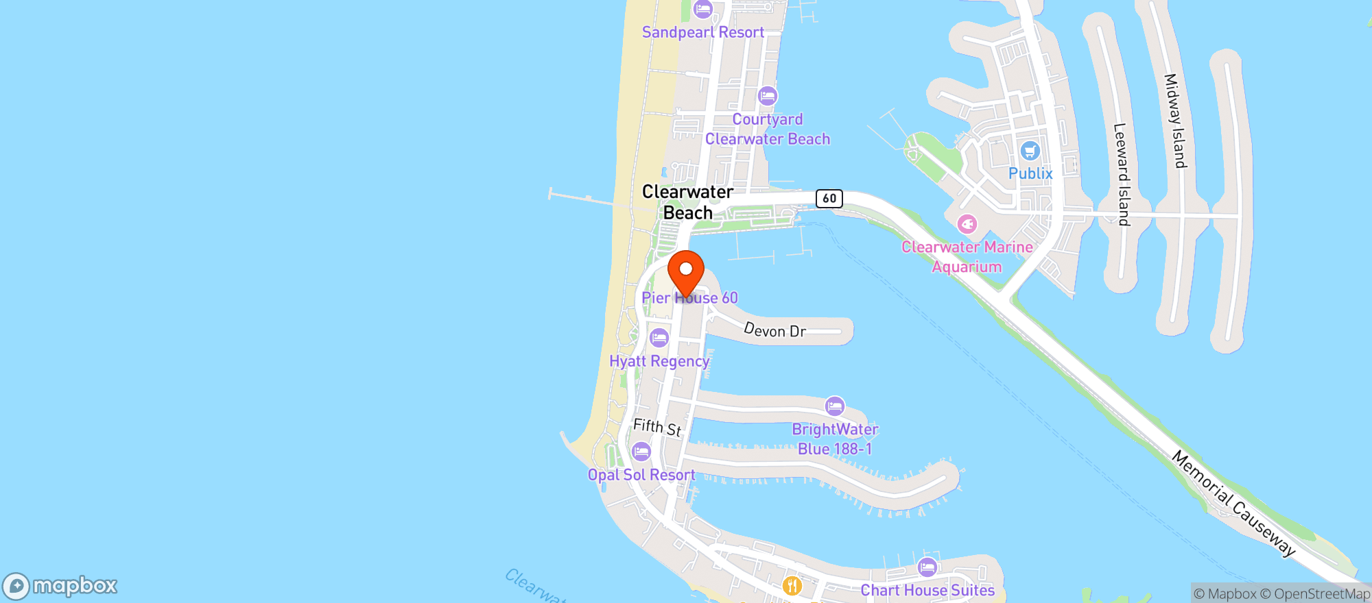 Map showing The Boxer Kitchen & Bar