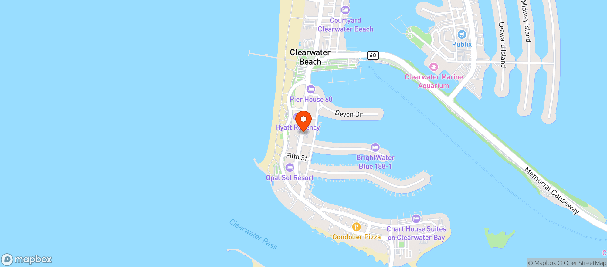 Map showing Island Liquor