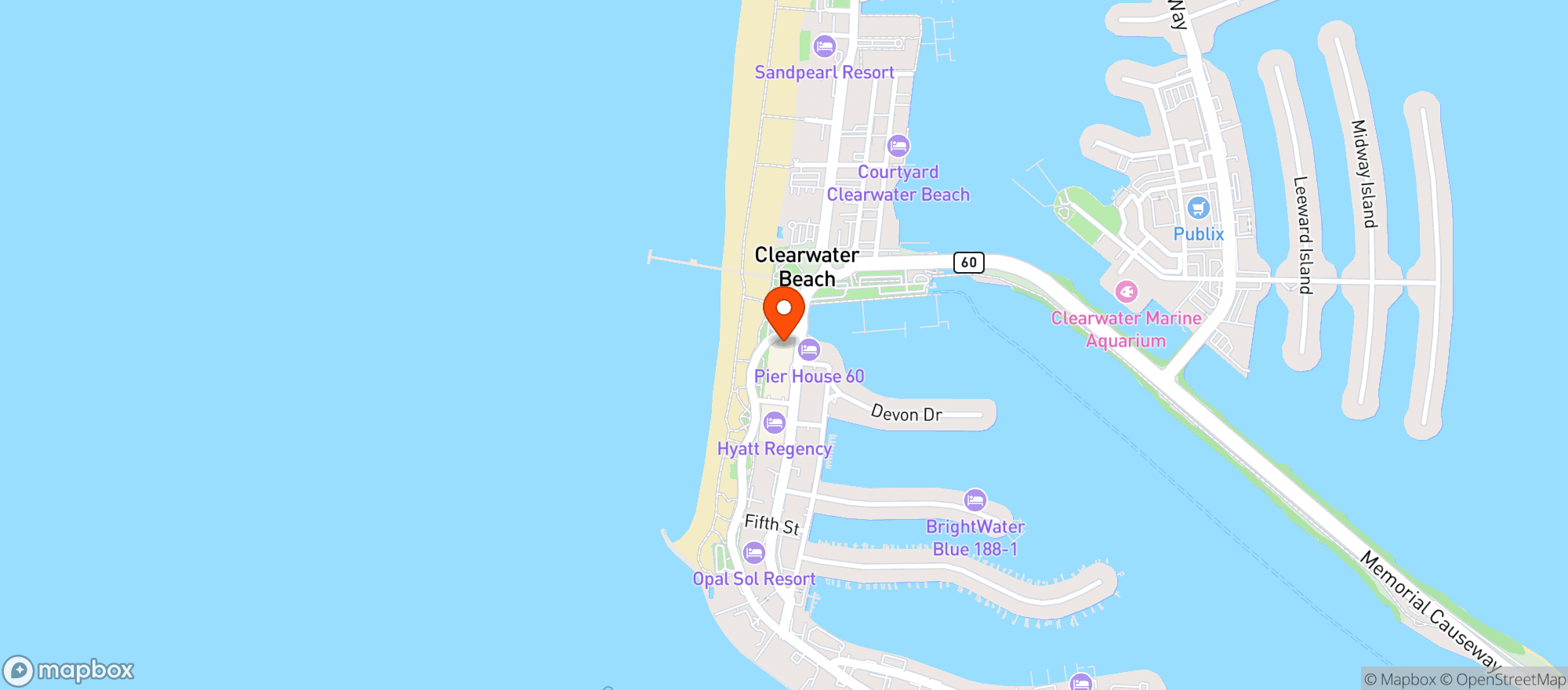 Map showing Wyndham Hotels & Resorts
