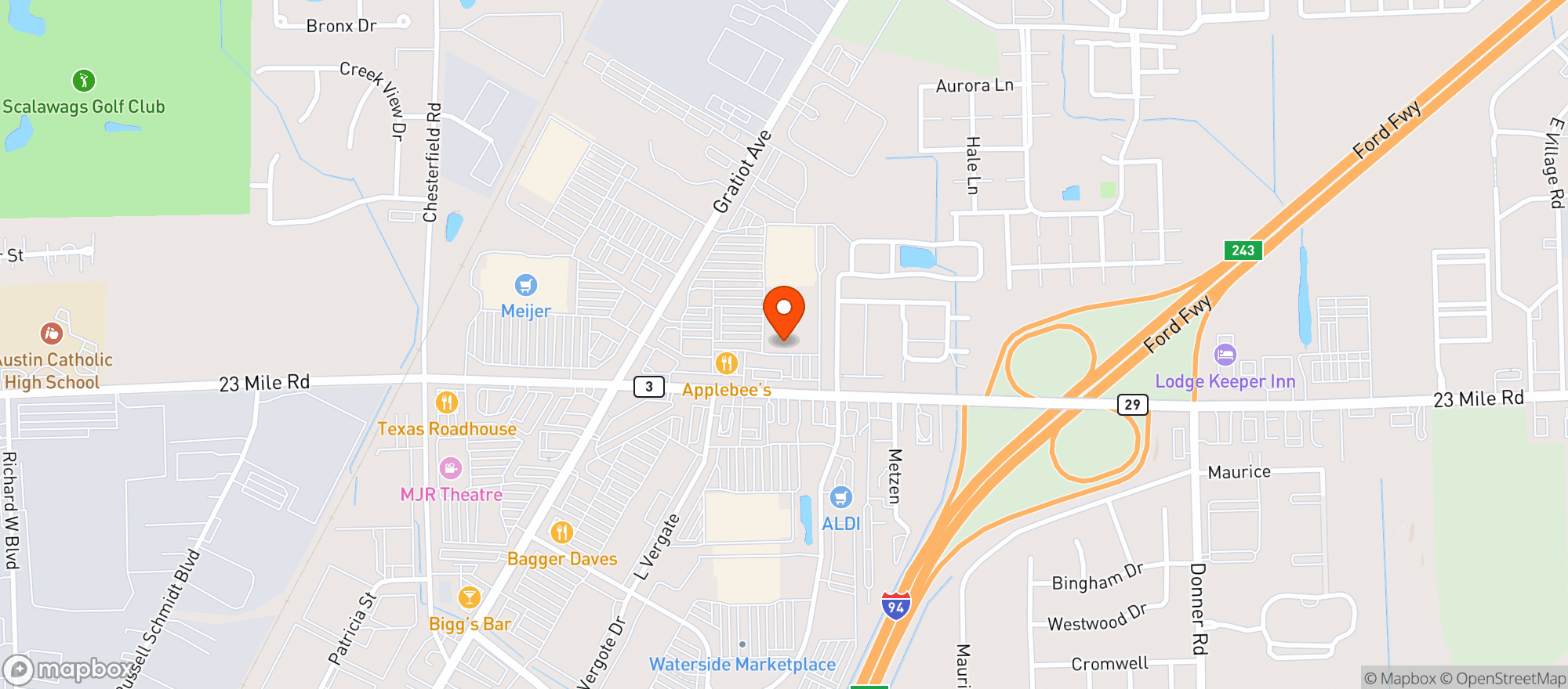 Map showing Gnc