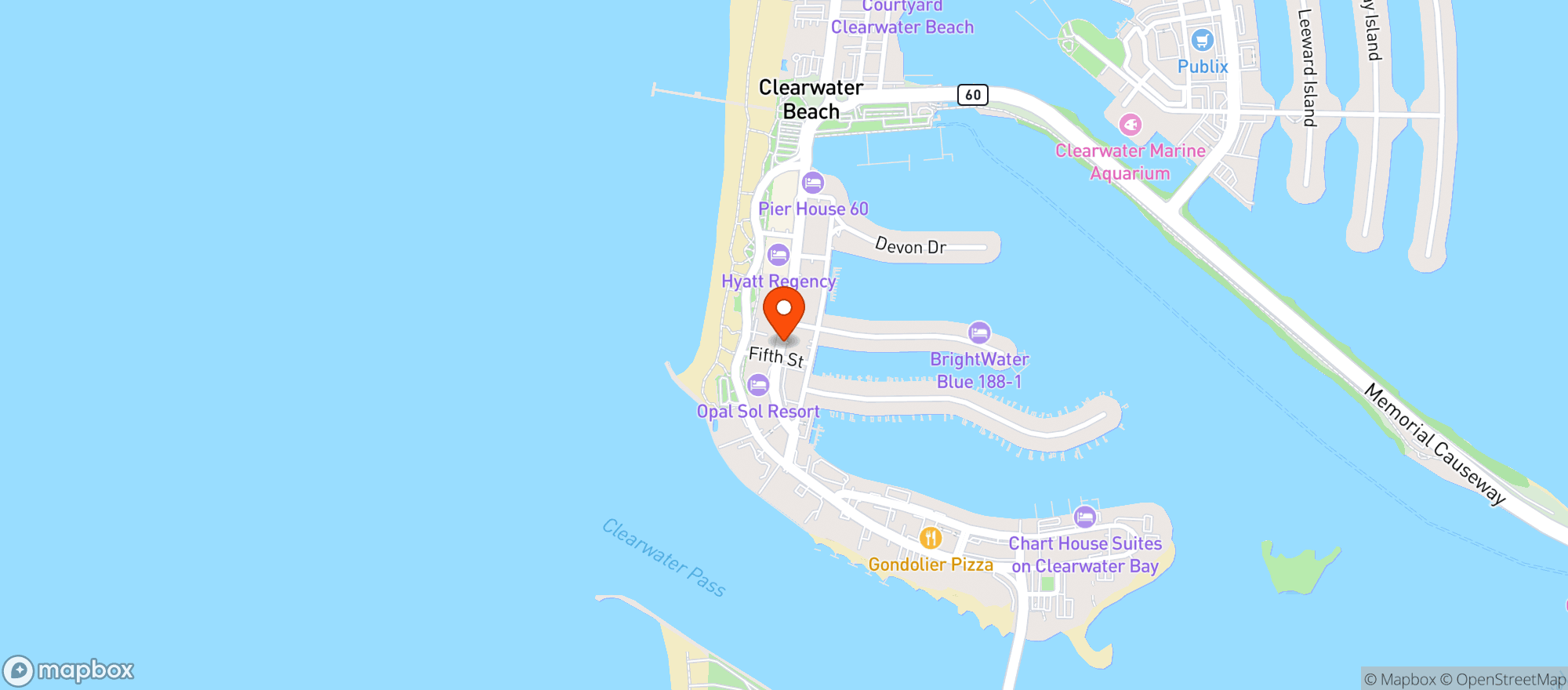 Map showing Ac Hotels By Marriott