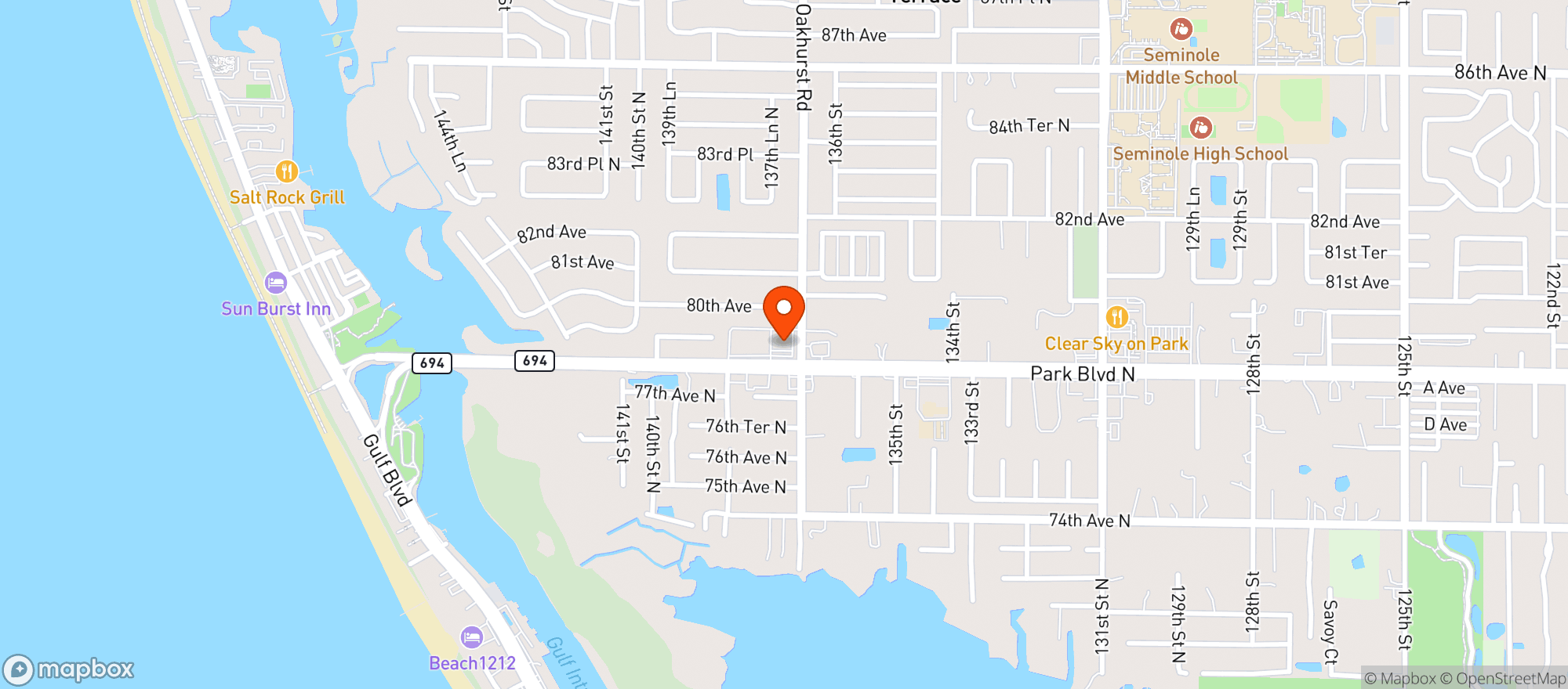 Map showing Walgreen S #03429