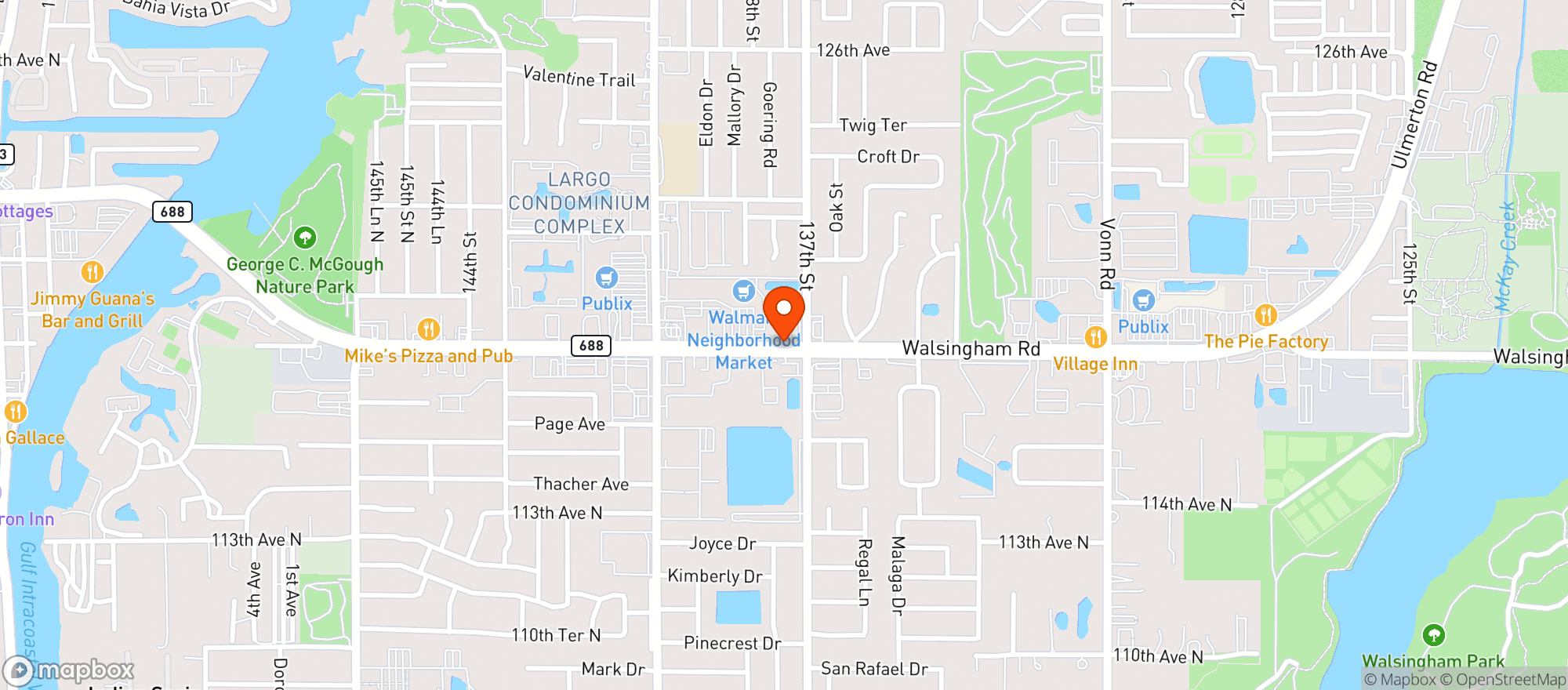 Map showing 9 To 9 Food Mart