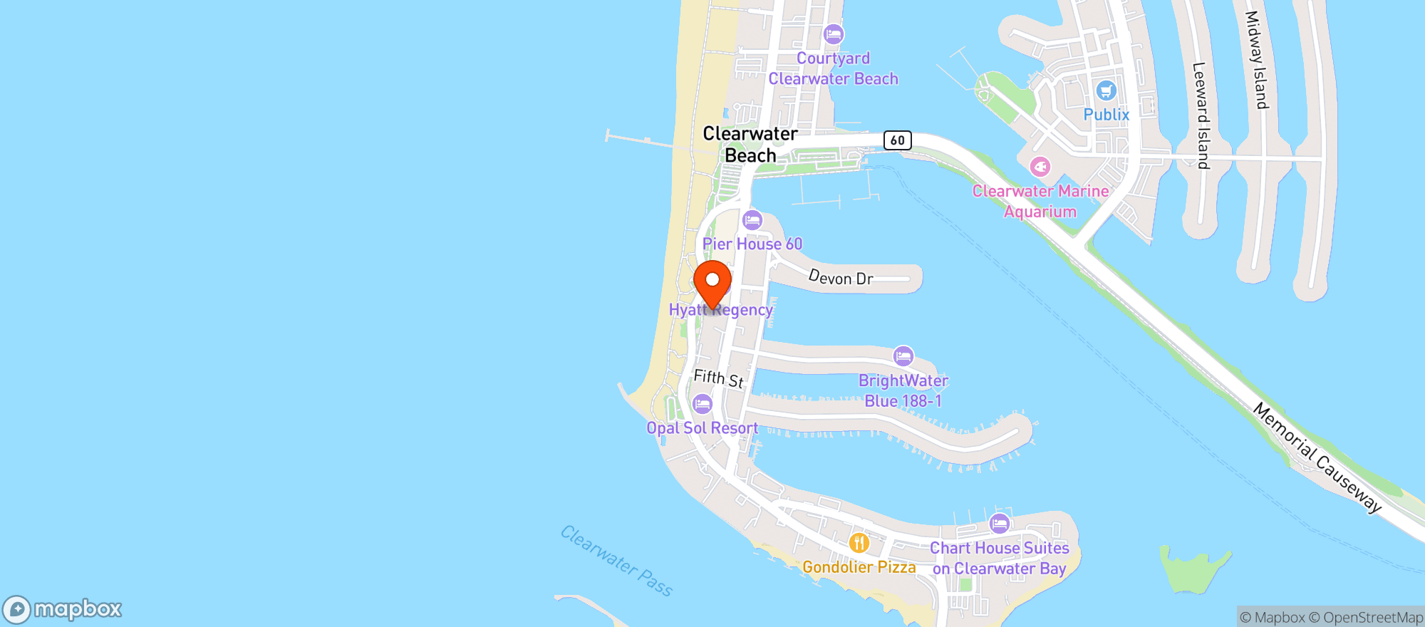 Map showing Surf Style 105
