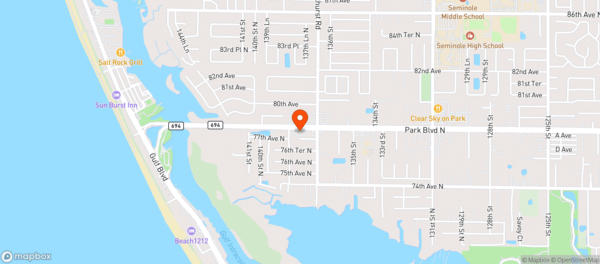 Map showing Sirens Pub-n-grub