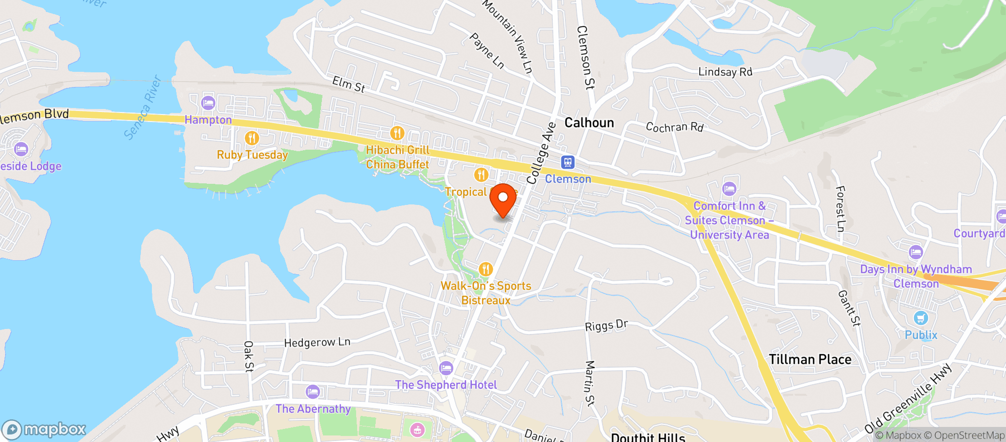 Map showing Circle K #2720423