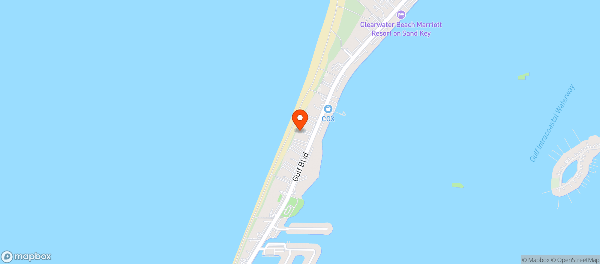 Map showing South Beach Iii