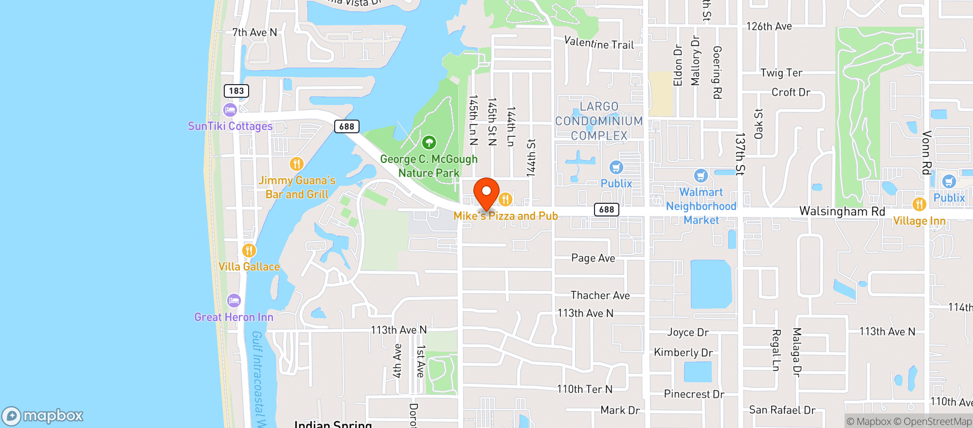 Map showing 688 DISCOUNT LIQUORS