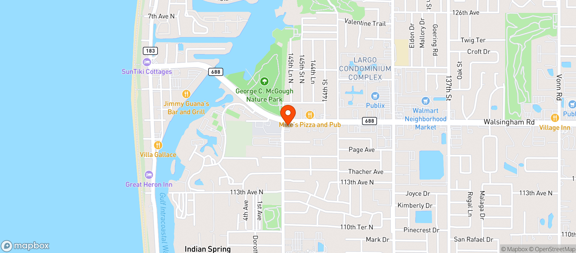 Map showing 688 FINE WINE & SPIRITS