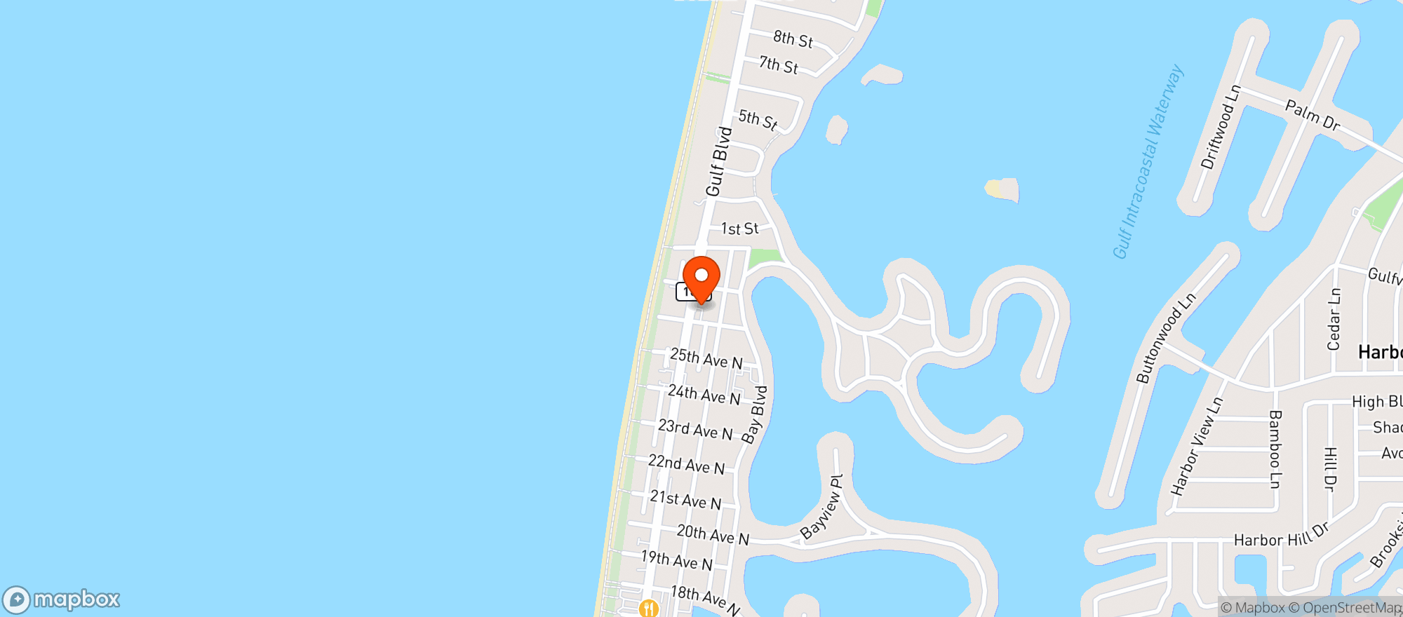 Map showing KWICK STOP