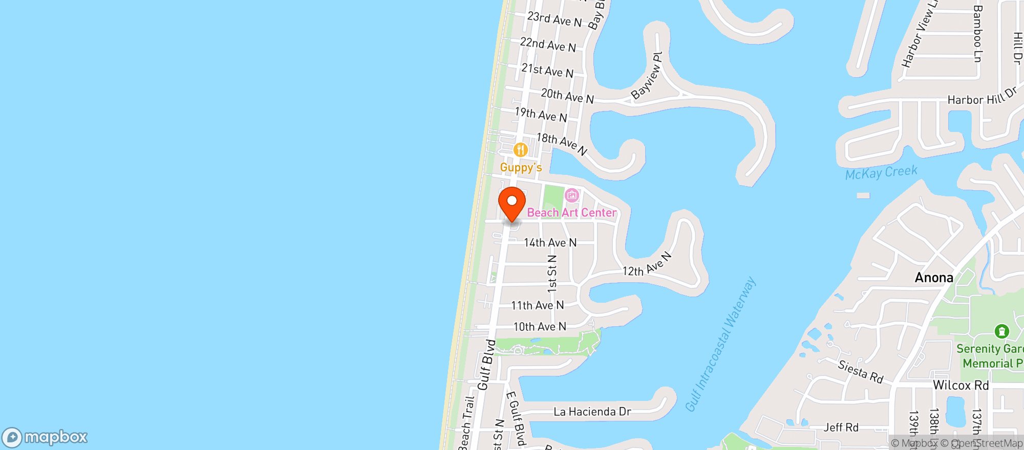 Map showing Hurricane Eddie’s Irb