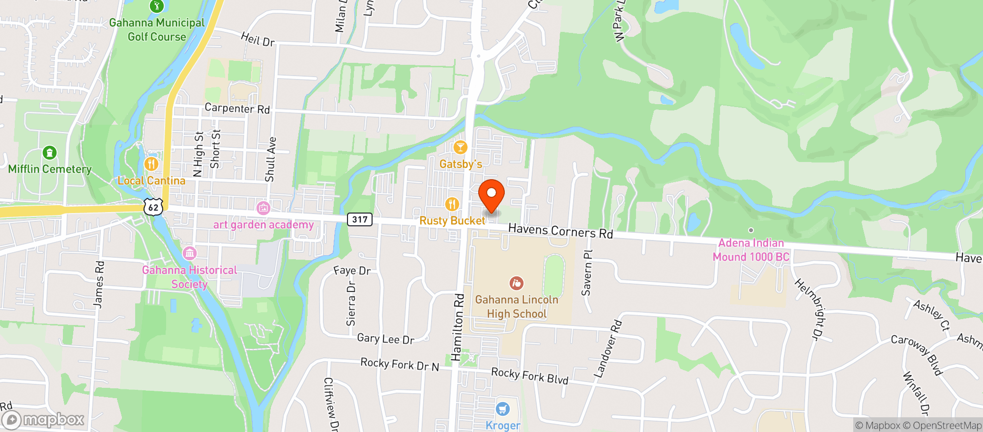 Map showing Campus And Co