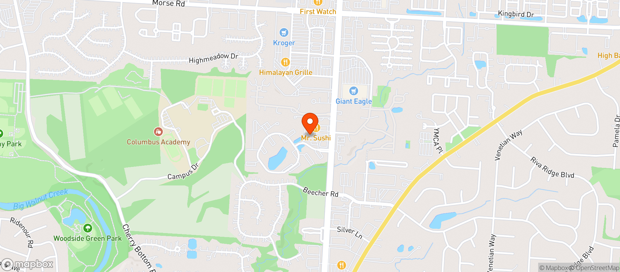 Map showing Fresh Thyme Market 310 Gahanna (gah