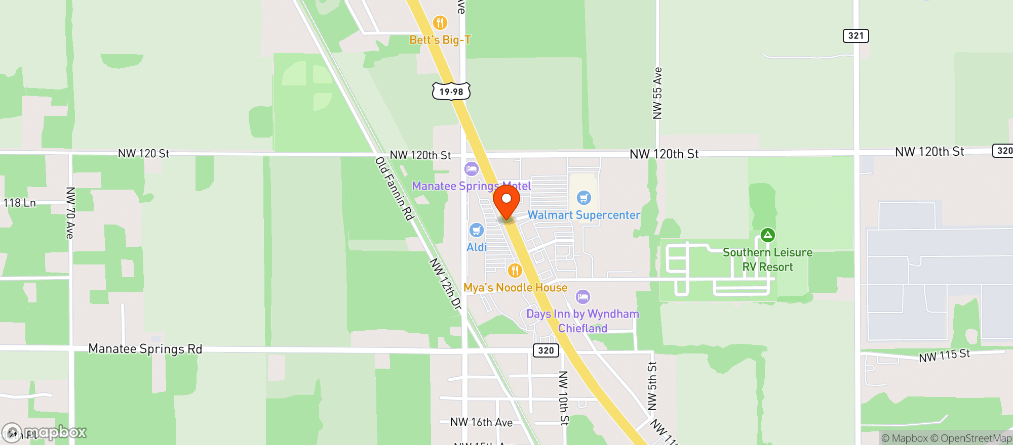 Map showing Smoker Express
