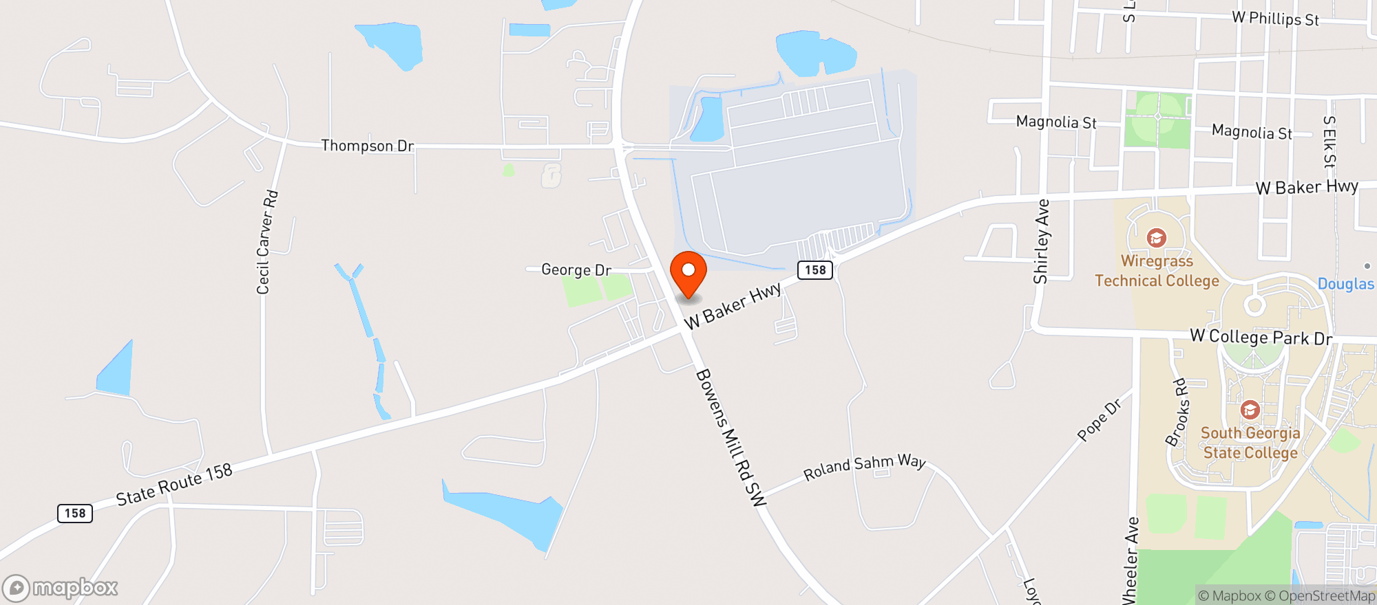Map showing CIRCLE K #2707337