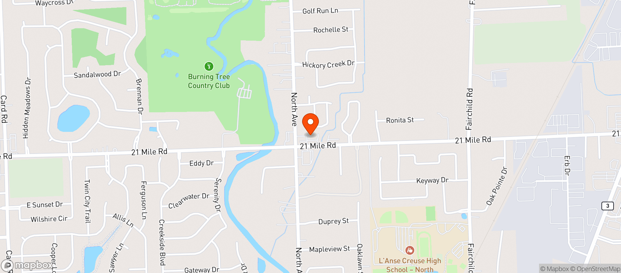 Map showing SMOKERS AVENUE