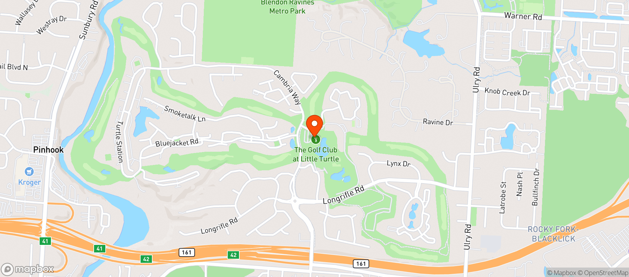 Map showing Little Turtle