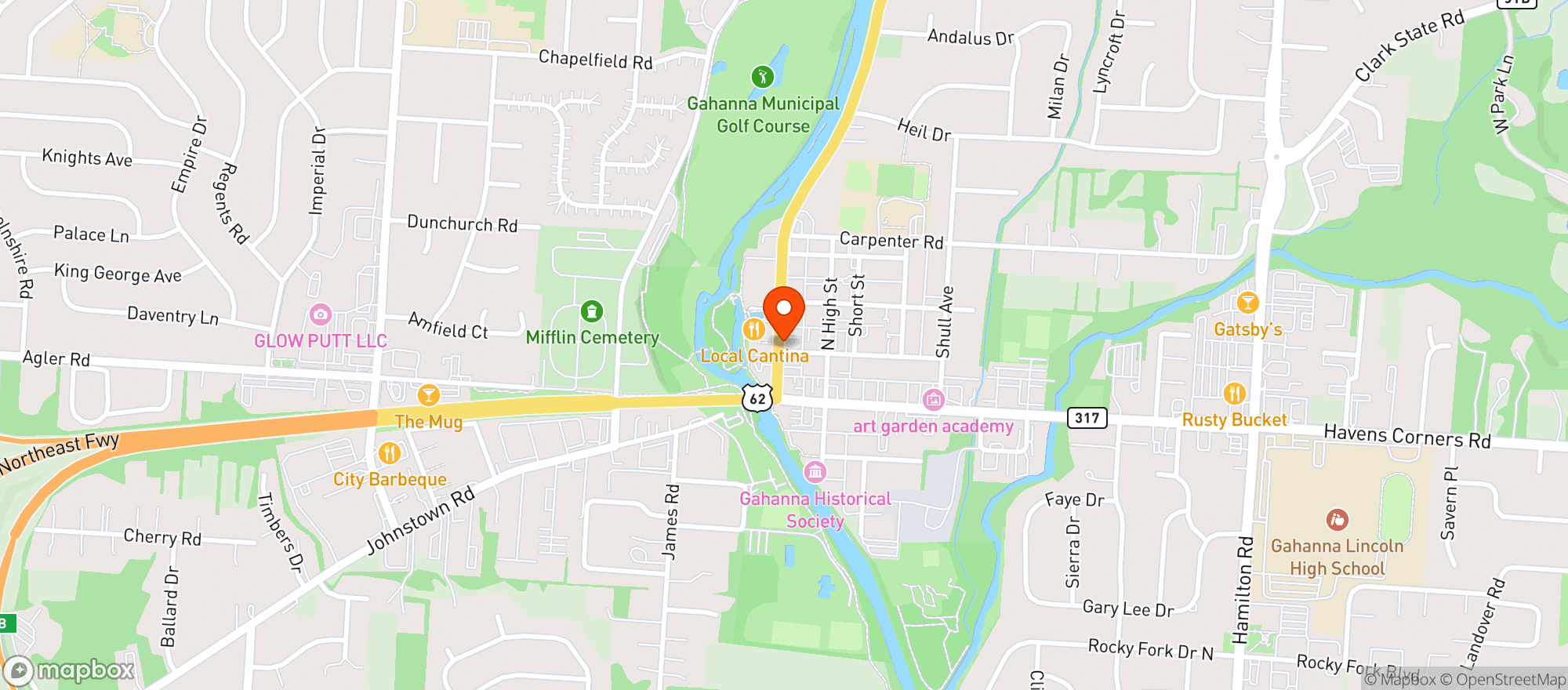 Map showing Signatures Delicafe