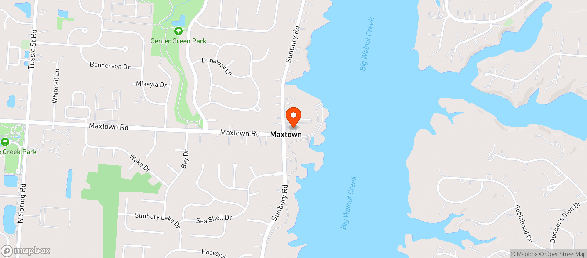 Map showing RED BANK FOOD & BEVERAGE