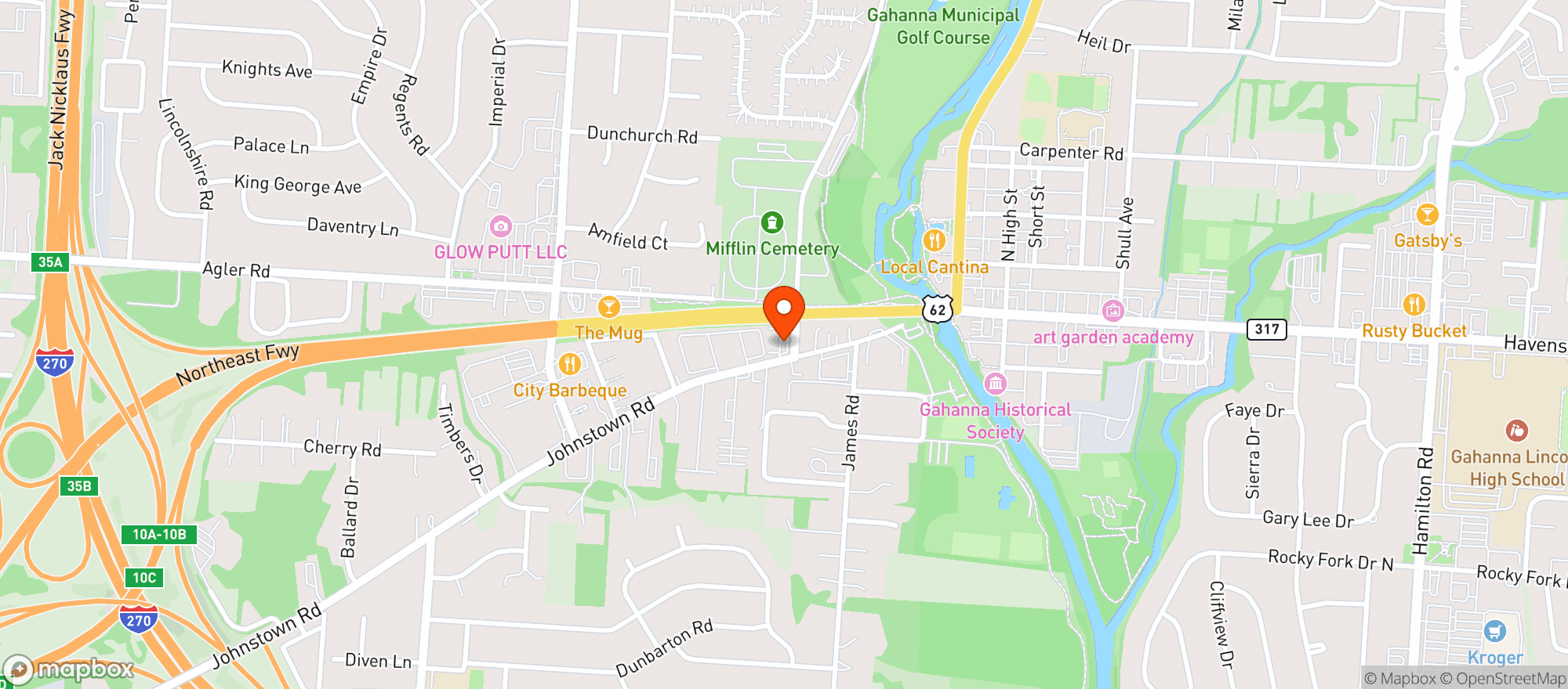 Map showing United Dairy Farmers St #678