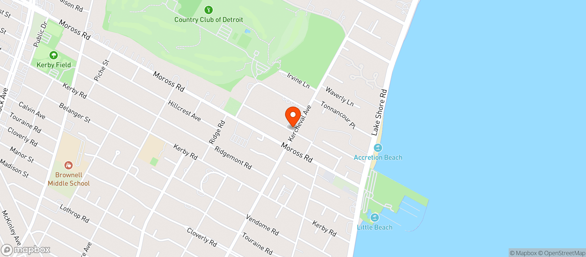 Map showing Jerrys Party Store