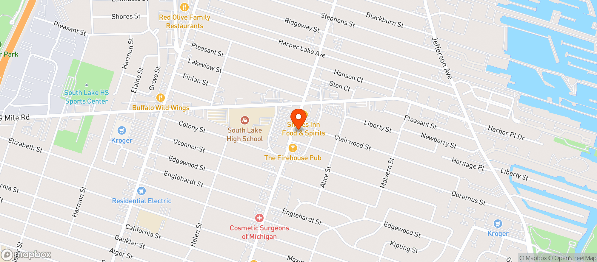 Map showing Cache Cocktail and Wine Bar