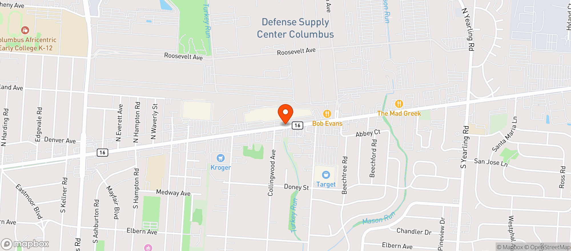 Map showing Gnc