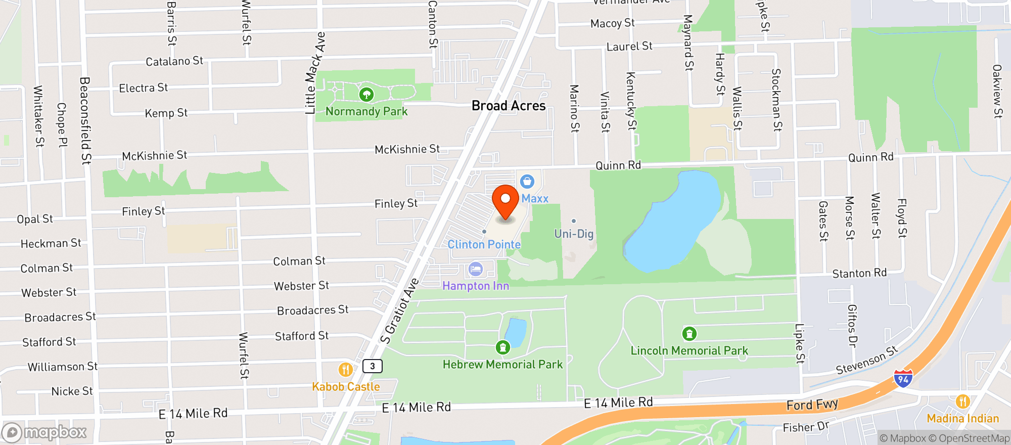 Map showing Target