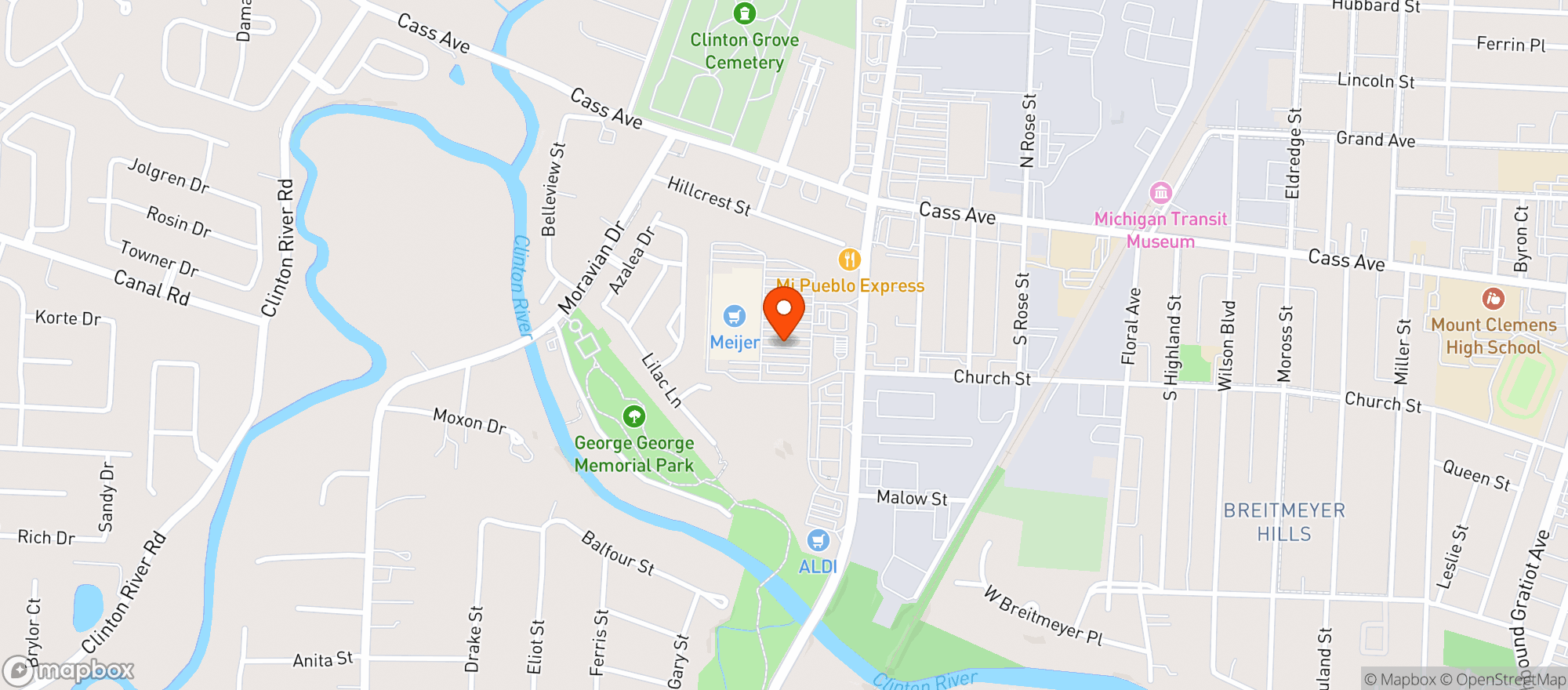 Map showing Meijer #243