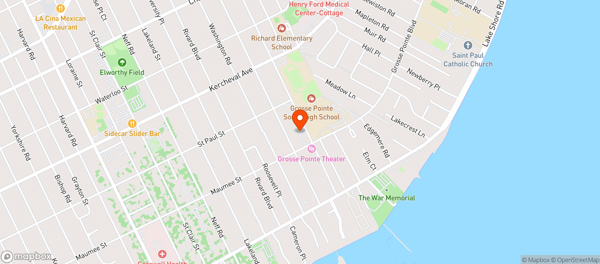 Map showing Fresh Farms Market