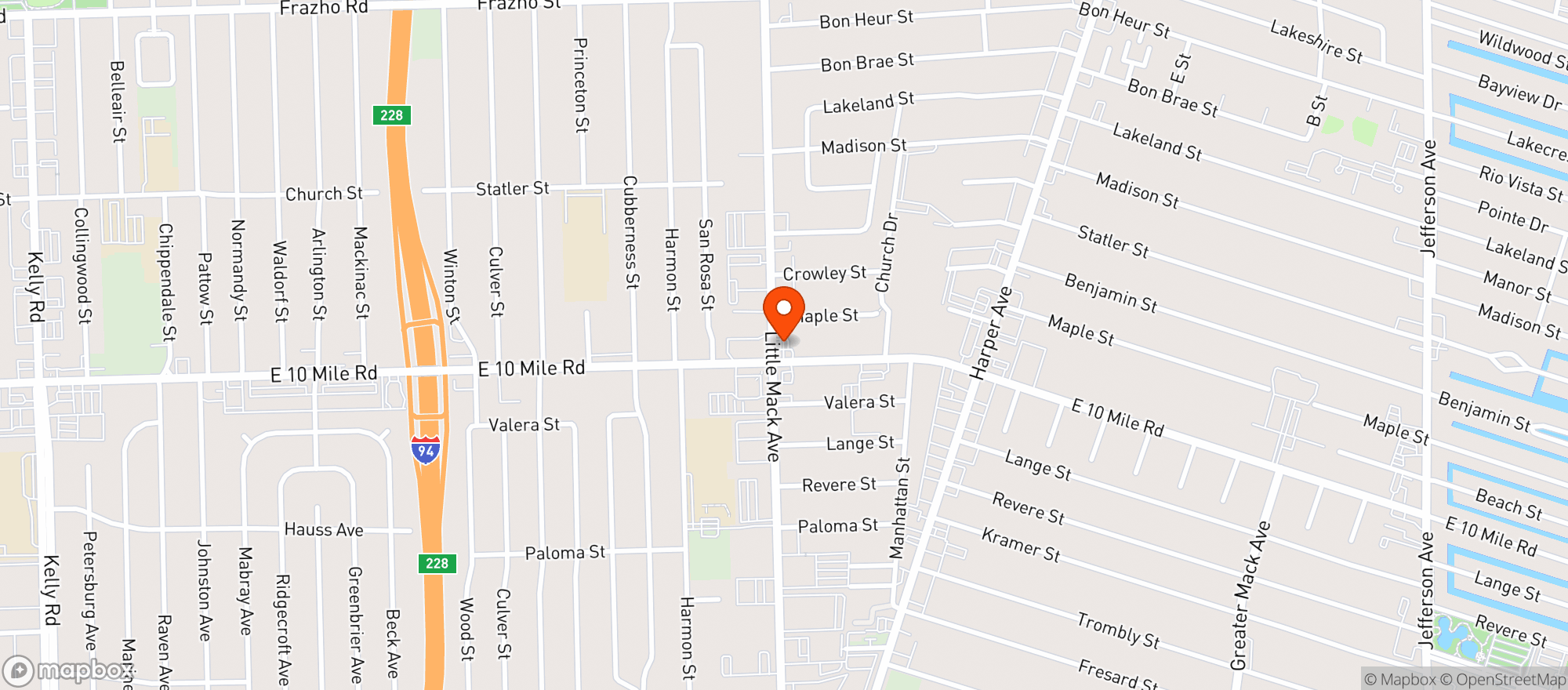 Map showing Sunoco